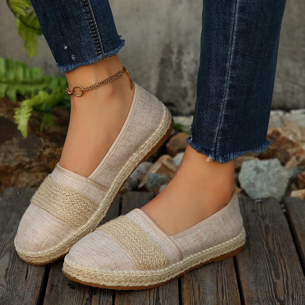 Fashion Women Loafers 2025 New Solid Color Shallow Casual Sneakers Breathable Non-Slip Shoes Woman Comfortable Canvas Flat Shoes Women