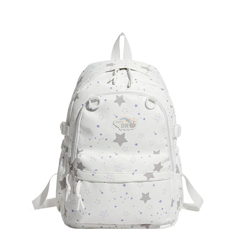 Schoolbag1011 New Schoolbag Female Cute Small Fresh Literary Versatile Casual Little Stars Shining Girl Student Backpack