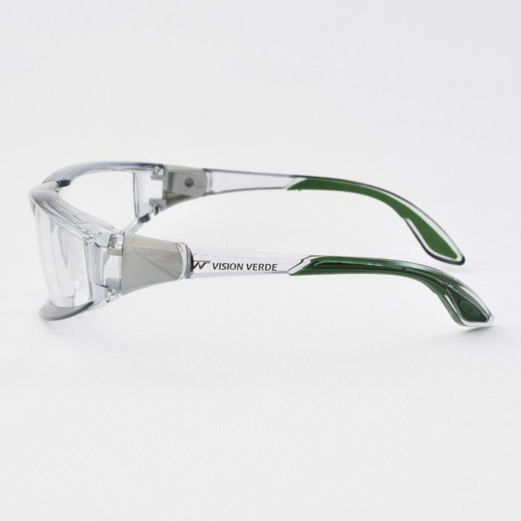 Vision Verde Safety Glasses for UV Adjustable VD201F [Midori Anzen] Work, Anti-Fog, Cut, Angle, Metal-Free