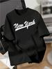 2026 New Unisexs summer design letter print soft and breathable round neck Comfortable and loose Unisexs and Womens Tshirts