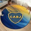 Boca Juniors Round Area Rug,Carpet Rug for Living Room Bedroom Sofa Playroom Decor,Non-slip Floor Mat