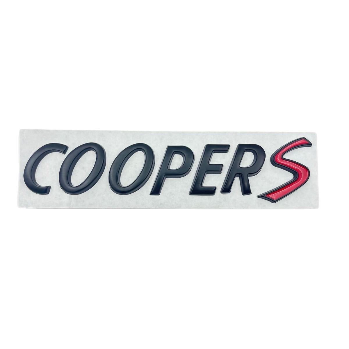 

Mini Cooper S Metal Emblem: Rear Trunk Logo Sticker for Car Modification