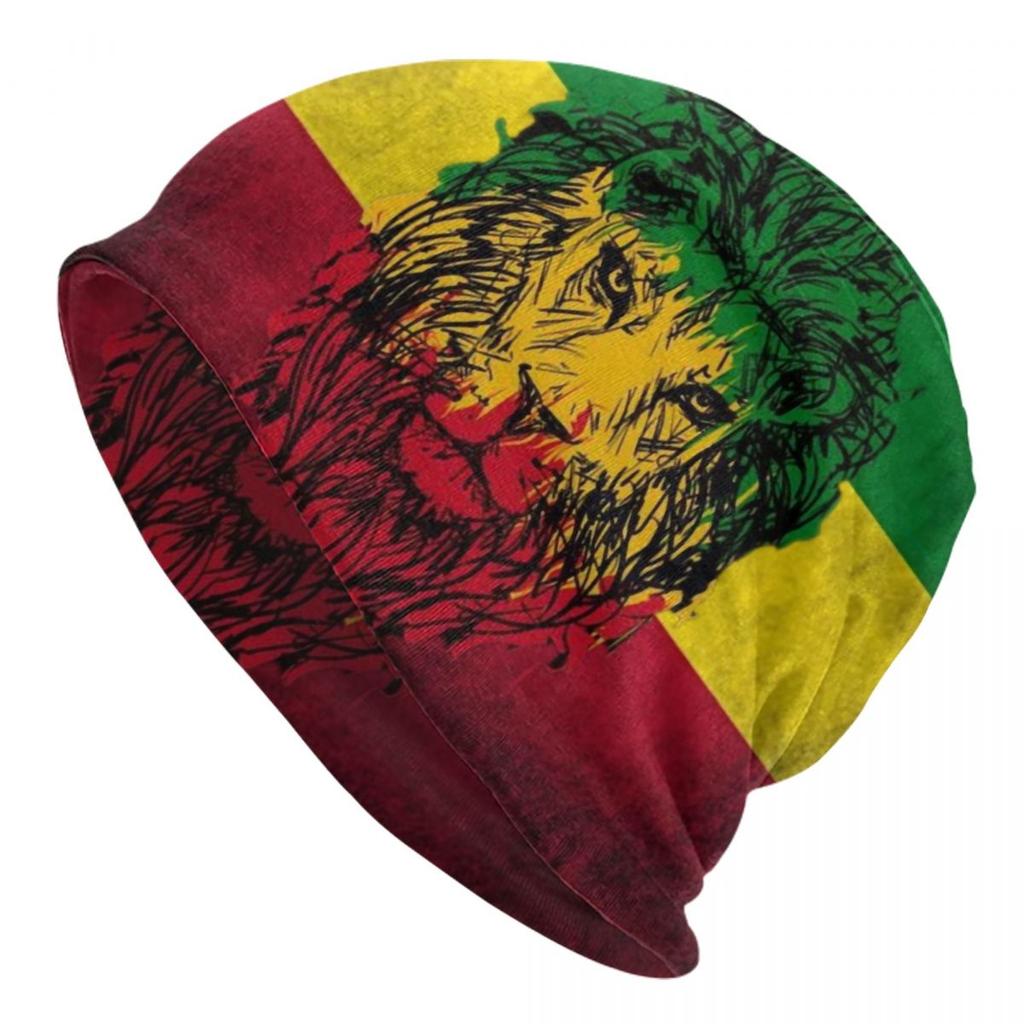 Rainbow Heartbeat Reggae Rasta Colors Beanie Cap Unisex Winter Bonnet  Knit Hats Outdoor Jamaica Jamaican Skullies Beanies Hats
