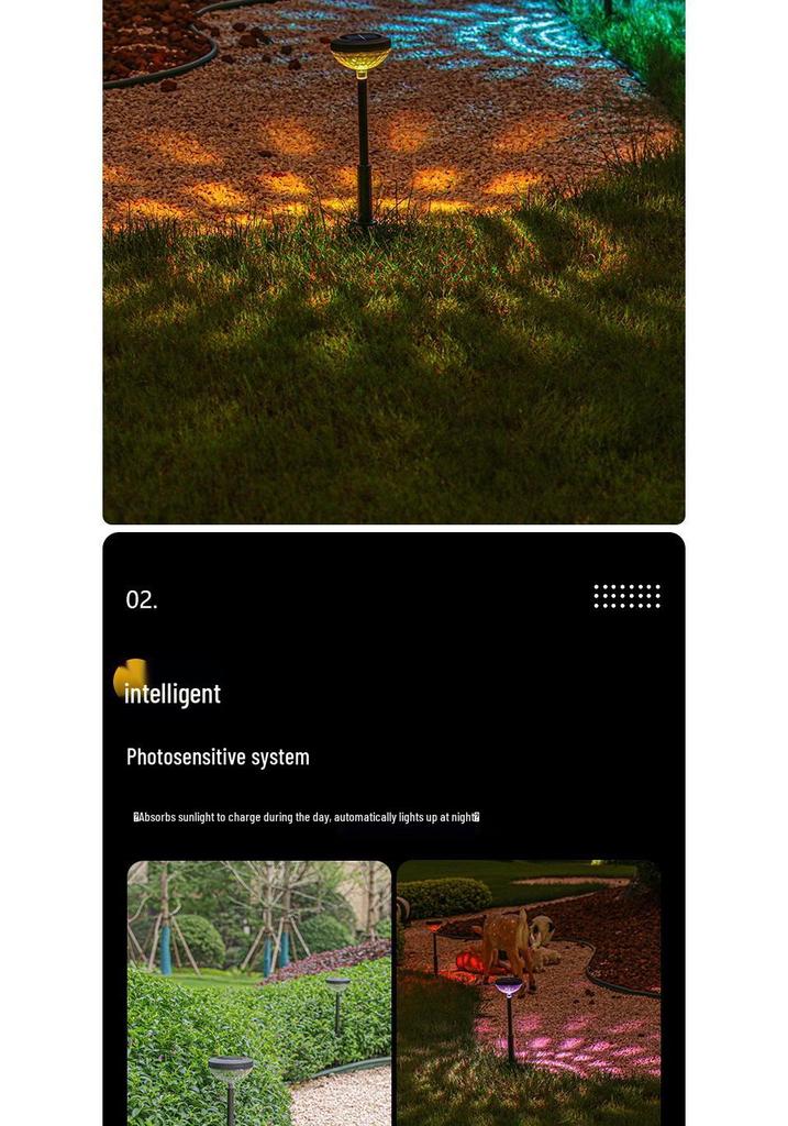 Waterproof Solar Courtyard Lawn Light for Outdoor Garden Decoration