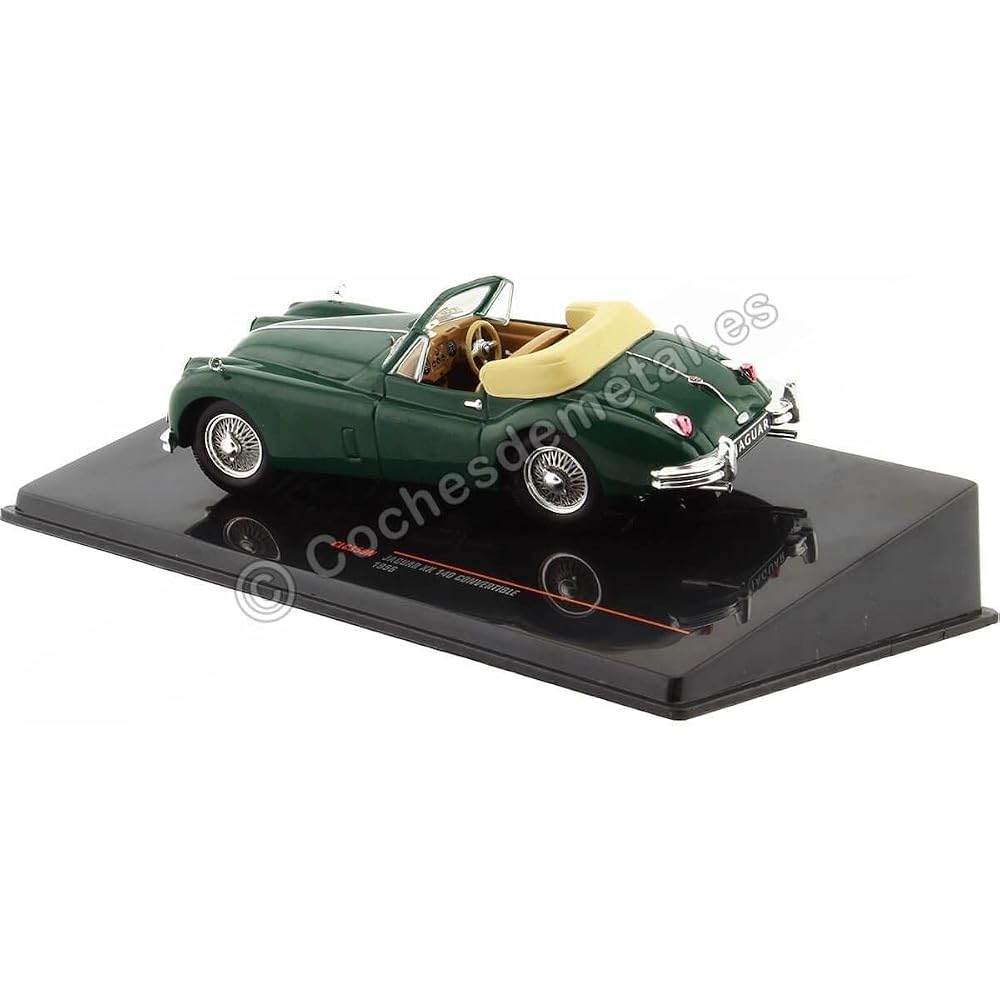 Ixo Jaguar XK 140 Convertible 1956 Green Diecast Model Car 1:18 Scale