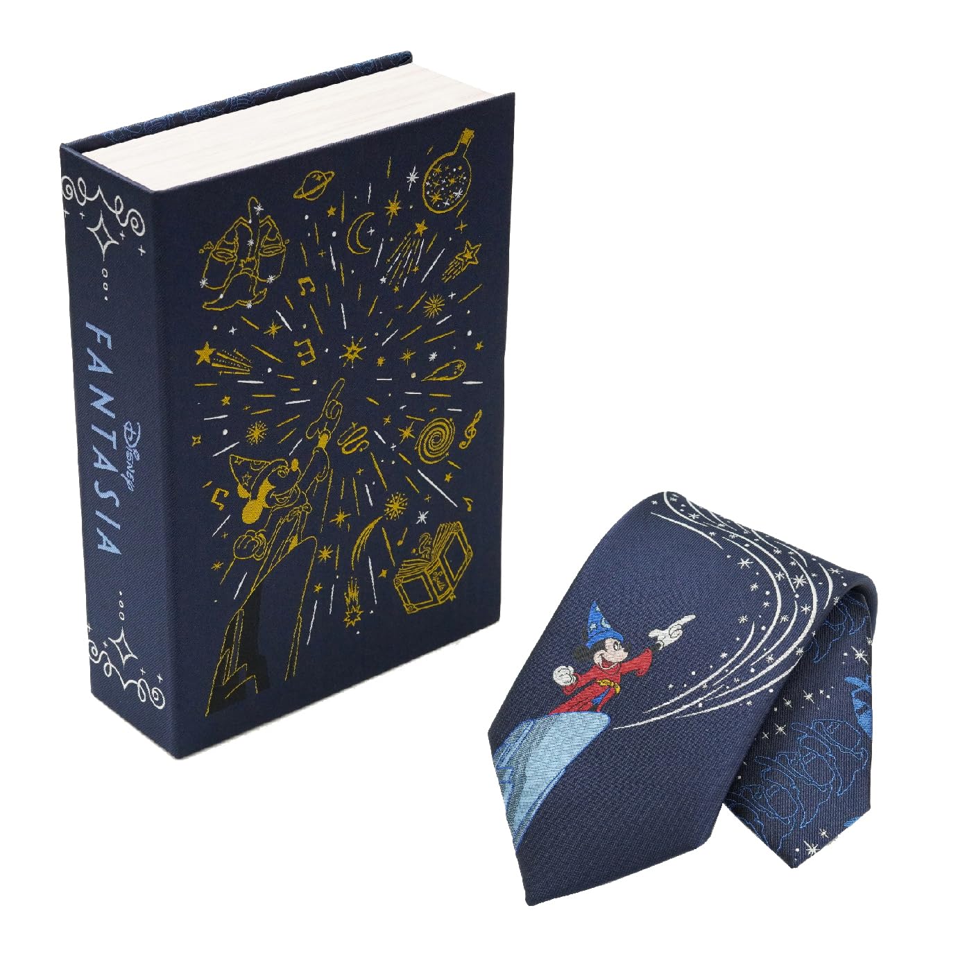 [Disney] Book-shaped boxed tie (Fantasia stripe pattern DSDW1457)
