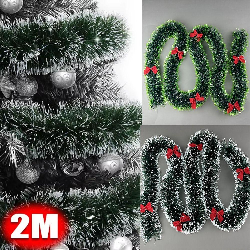 

Multi Scene Xmas Tree Ornaments Light Weight Xmas Green Cane Ribbons Christmas білий