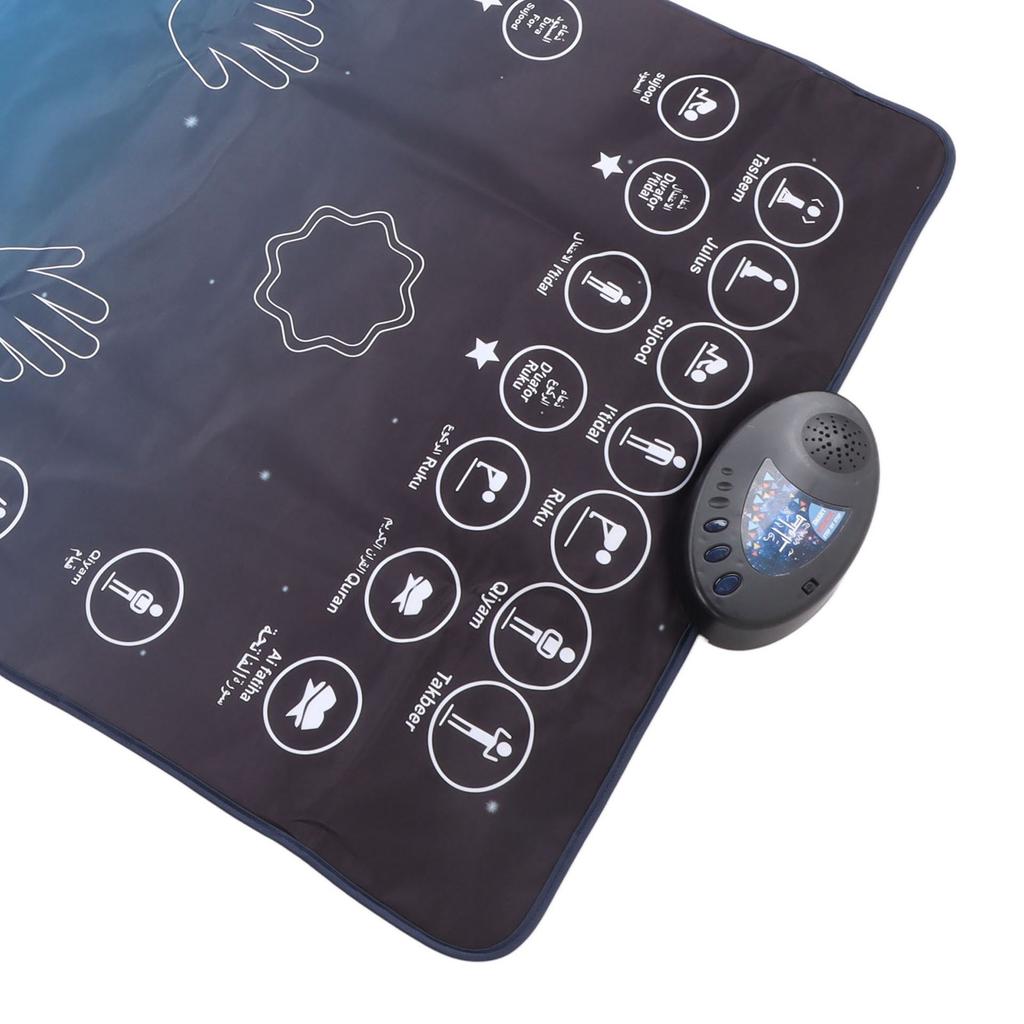 Electronic Muslim Prayer Mat 7 Languages Smart Touch Sensitive Educational Foldable Muslim Prayer Rug B