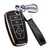 Ford Keychain Cover, Explorer Mustang Escape Edge Lincoln Premium Soft TPU Fully Protected Key Case Remote Key Holder
