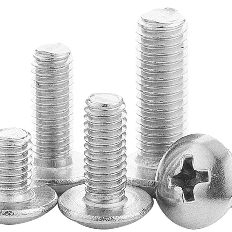 Șurub mașină cu cap plat mare din oțel inoxidabil 201, M3/M4/M5/M6, cap umbrelă/ciupercă.