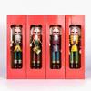 Colorful Wooden Nutcracker Soldier King Figurine Christmas Decor for Shelves
