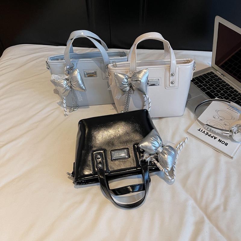 2025 Fashion Bowknot Basket Handbag - High-End Textured Crossbody Bag