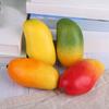 6Pcs Realistic Fake Fruit Mango Decoration Assorted Lifelike Mango Models for Table Decors and Visual Merchandising