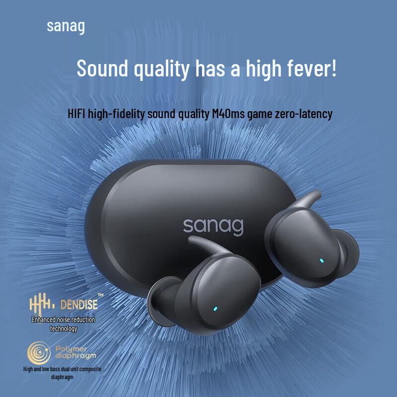 Sanag T10S Pro Echte kabellose geräuschunterdrückende Bluetooth-Ohrhörer