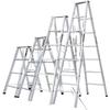 Wielofunkcyjna składana drabina ze stali węglowej: Drabina rozstawna, 4-5 stopni, do użytku wewnętrznego