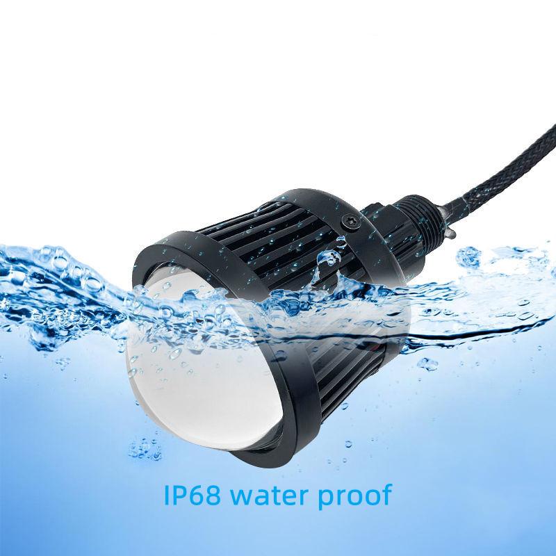 Auto LED Fernlicht Fernschießen 3,0 Zoll Einzelstrahl LED Projektorlinse mit Led Devil Eye für Scheinwerfer Demond Eyes