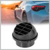 Duto de Aquecedor de Carro Auto 75mm Saída de Ventilação de Ar Quente Rotativo 360 Graus Peças de Reposição Pretas para Carro