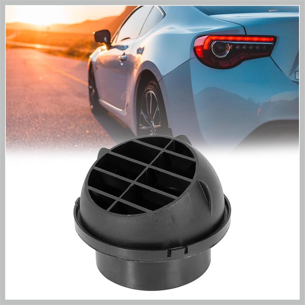 Duto de Aquecedor de Carro Auto 75mm Saída de Ventilação de Ar Quente Rotativo 360 Graus Peças de Reposição Pretas para Carro