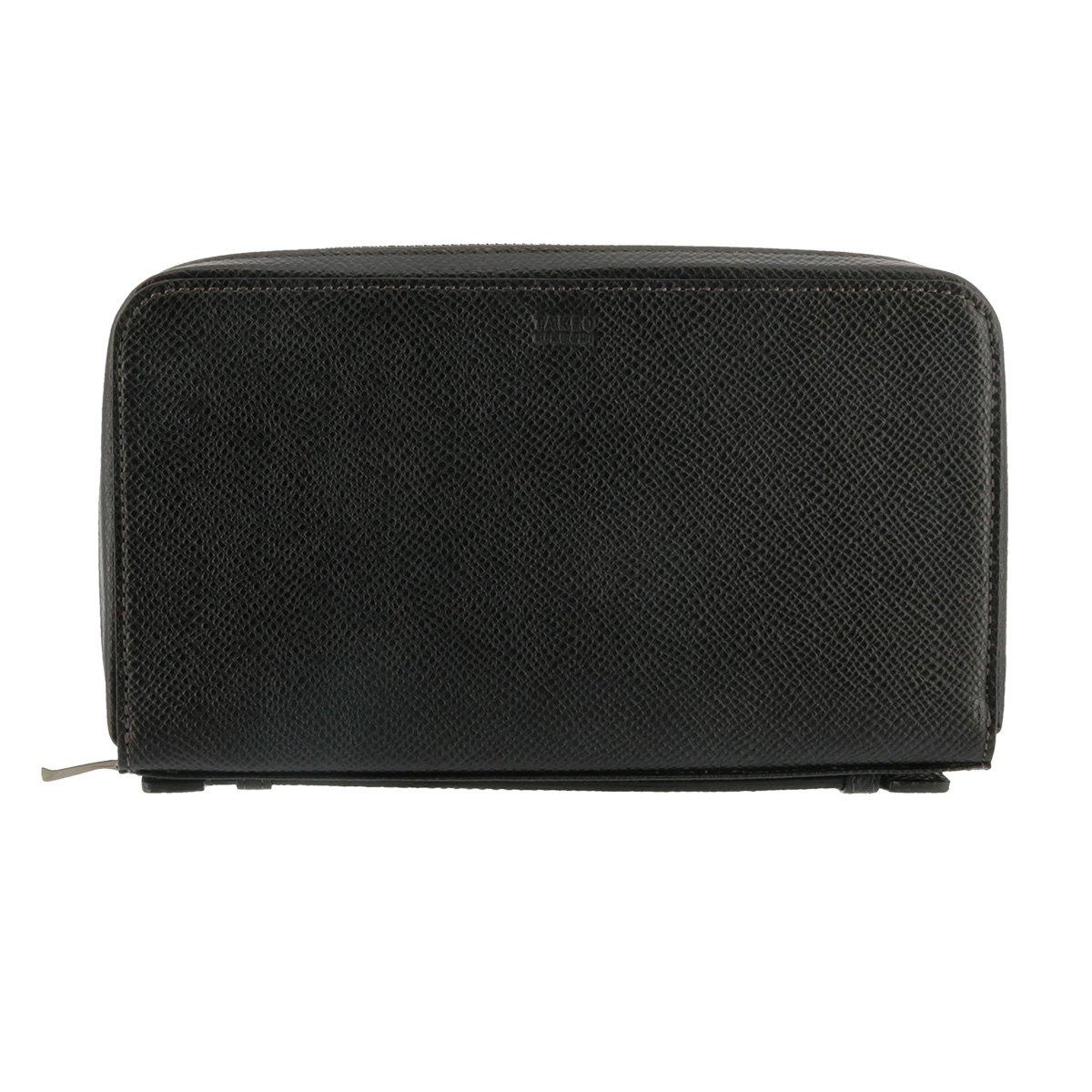 

Second Bag Wallet Round Zipper Fan 713211 Black [Takeokikuchi] Men s [01]