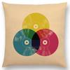 Colorful Cartoon Patterns Throw Pillow Cover With Short Plush Print For Living Room Sofa Decoration Cushion Cover Pillow Covers