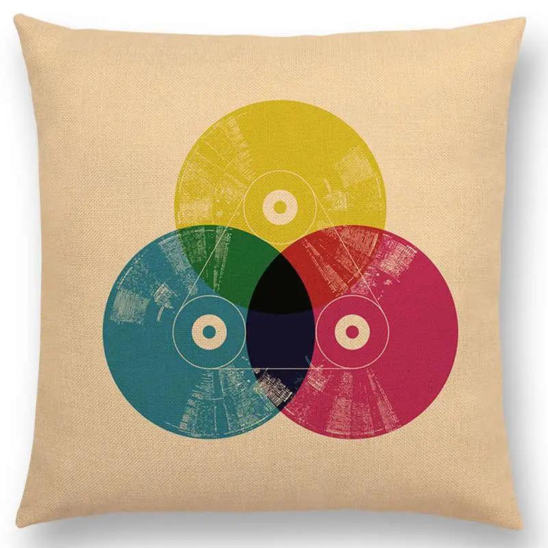 Colorful Cartoon Patterns Throw Pillow Cover With Short Plush Print For Living Room Sofa Decoration Cushion Cover Pillow Covers