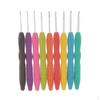 9pcs Silicone Handle Crochet Hook Set 2mm-6mm Weaving Knitting Tool