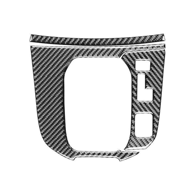 For Mazda CX-9 2016-2025 Real Carbon Fiber Car Interior Gear Shift Frame Cover Trim Auto Decor Sticker Center Console Protection