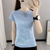 Women's Quick-Dry Short Sleeve Summer Fitness T-Shirt - Loose Fit for Outdoor Running and Sports