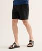 ANALOG MOOD Roll-Up Linen Shorts (Black)