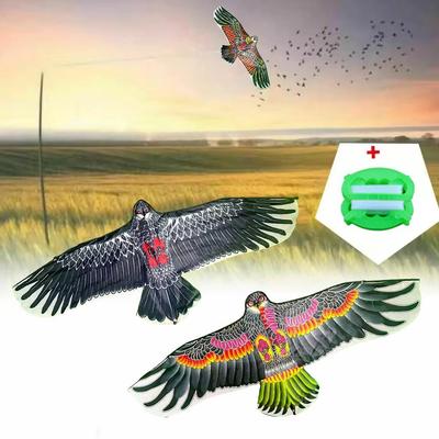 1.1m Eagle Kite With 30 Meter Kite Line Large Eagle Flying Bird Kites Children Gift Family Trips Garden Outdoor Sports DIY Toy
