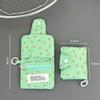 Simple Cloth Coin Purse Floral Print Portable Small Wallet Multilayer Card Holder