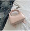 Small Bag Bow Shoulder Bag Women's Underarm Bag PU Crossbody Bag