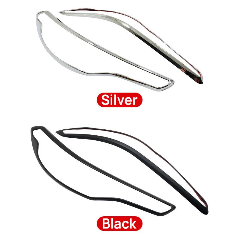For Toyota Corolla Cross XG10    2024 2025 ABS Car Front Head Light Headlight Lamp Cover Trim Molding Frame Stickers