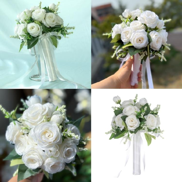 Artificial Vintage Flowers Bouquet Wedding Ceremony Bouquet Beautiful Bouquet for Bridal Shower Ceremony