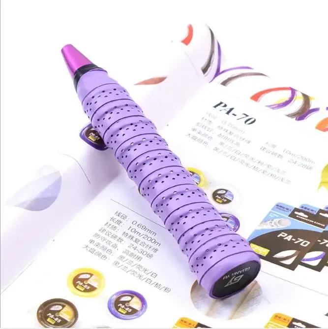 10 buc respirabil 0,75 mm benzi de sudoare pentru racheta de tenis, bandă de prindere anti-alunecare perforată absorbantă, bandă de mâner pentru badminton, suprapuneri