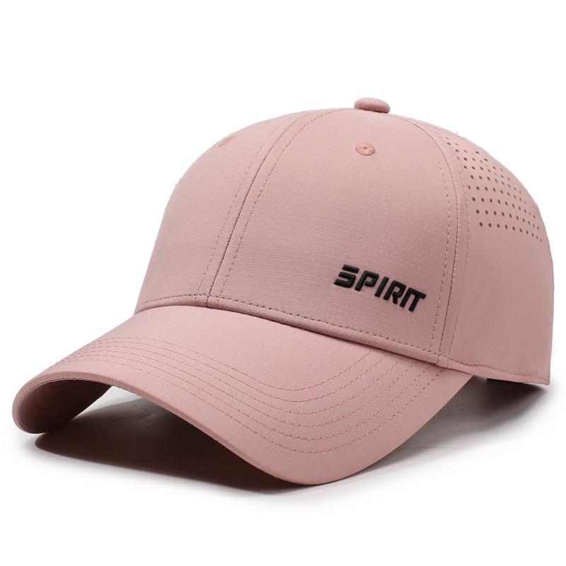 

Men Women Baseball Cap Spring Summer Thin Quick-Drying Breathable Net Cap Outdoor Sports Sun Hat Cap светло-розовый