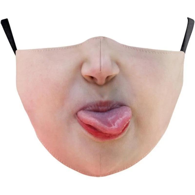 Outdoor Face Mask Unisex Adult Mouth Mask Dustproof Protective Reusable 3D Face Masks Party Masks