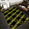 Nirvana Logo with Smiley Face Rug Non-slip rug suitable for living room and bedroom sofas