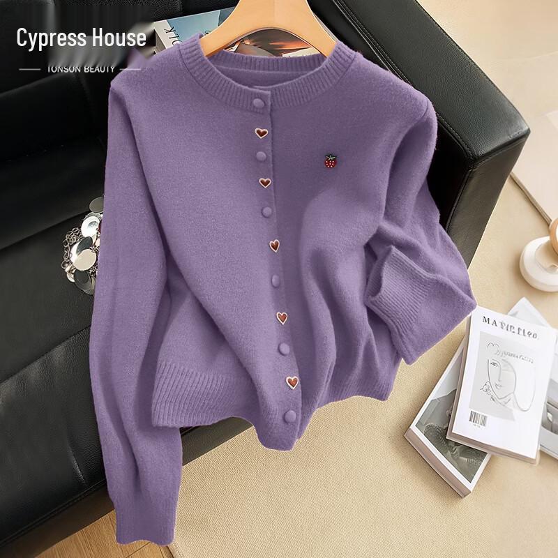 Women s Love Heart Knit Cardigan One Size