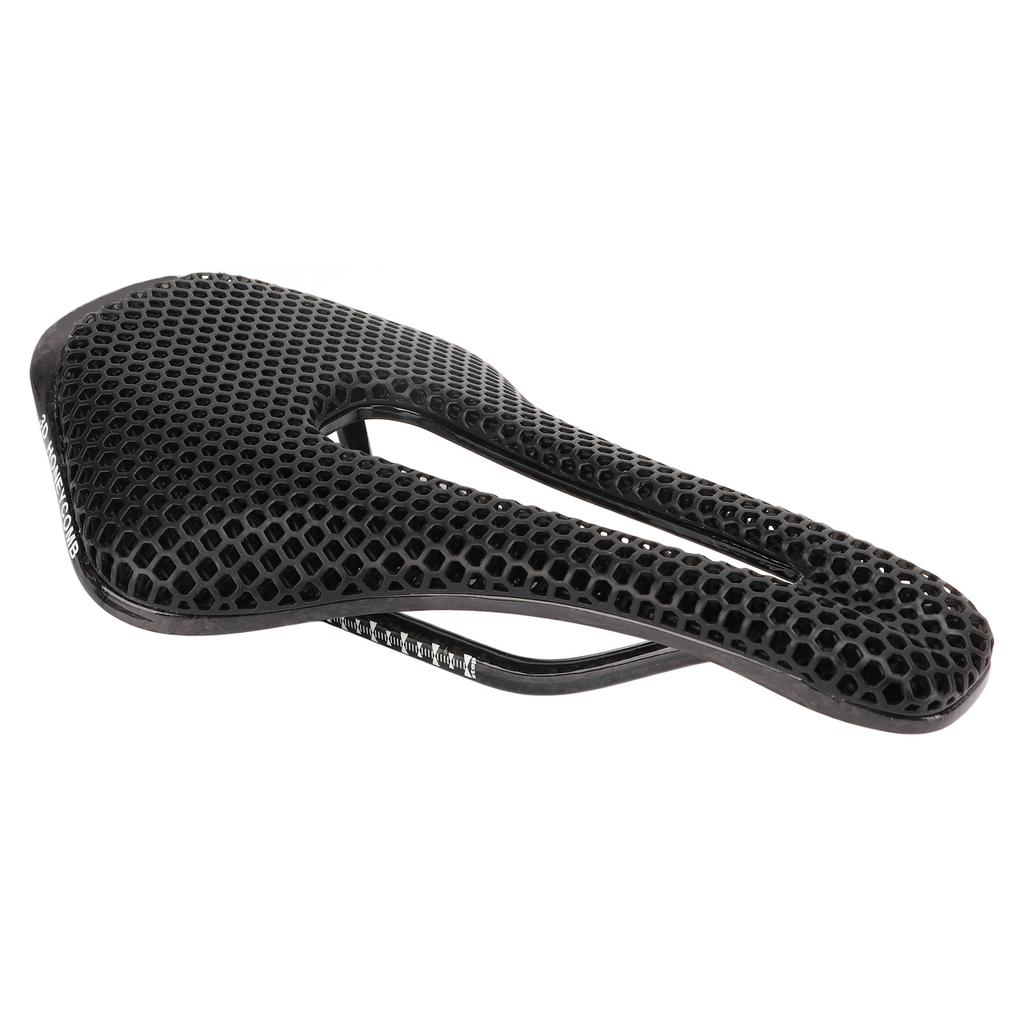 Bike Saddle 3D Printed Beehive Structure Middle Hollow Cycling Saddle Lightweight Breathable Racing