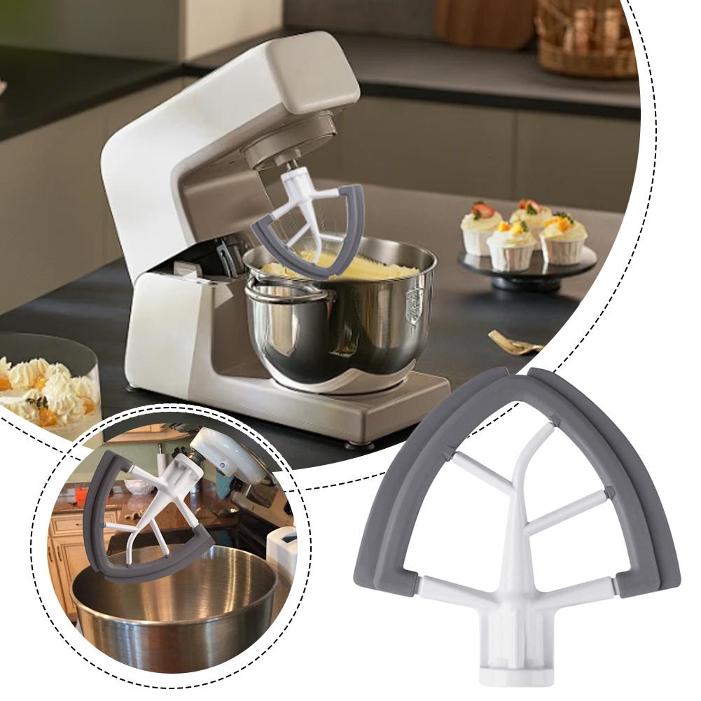 Kitchen Aid Mixer Beater Flex Edge Scraper For Tilt Head 45 5QT Stand Mixer Attachment Durable Aluminum Baking Tool Accessory