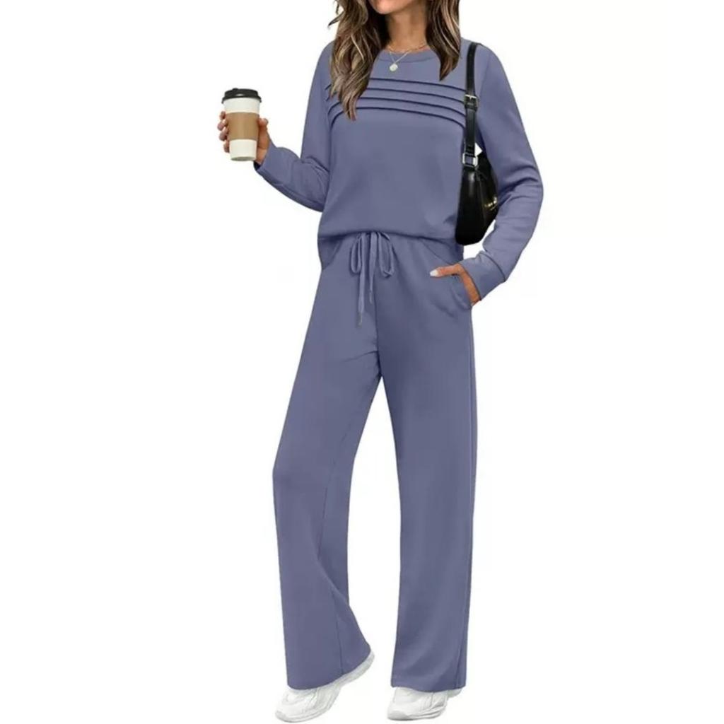 Plus Size Women's Fashion Long Sleeve Long Pants Set Casual Two-Piece Suit New Autumn Collection Comfortable Sets