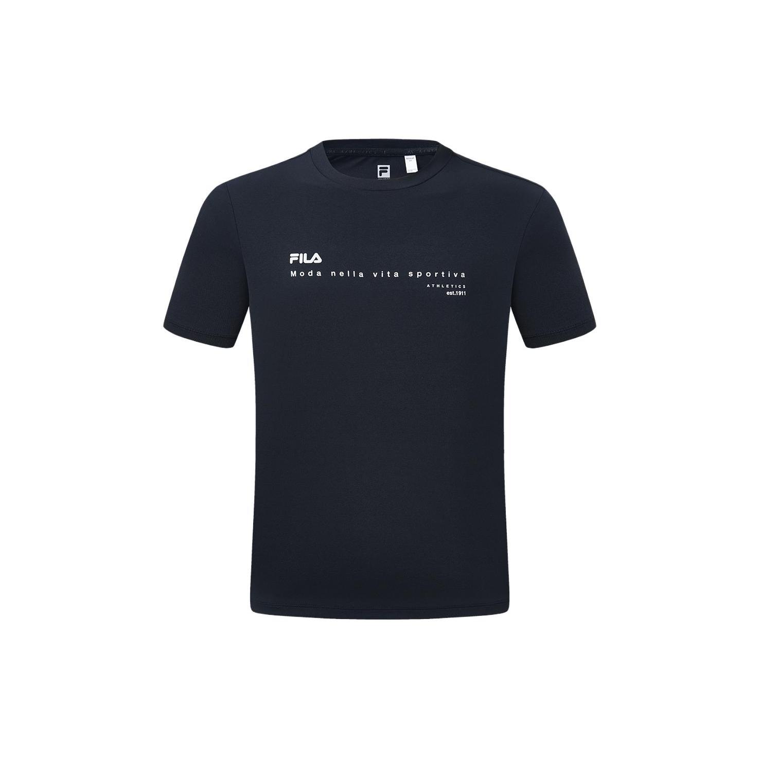 FILA SS24 T Shirt Men s Pitch Black A11M321109ABK M