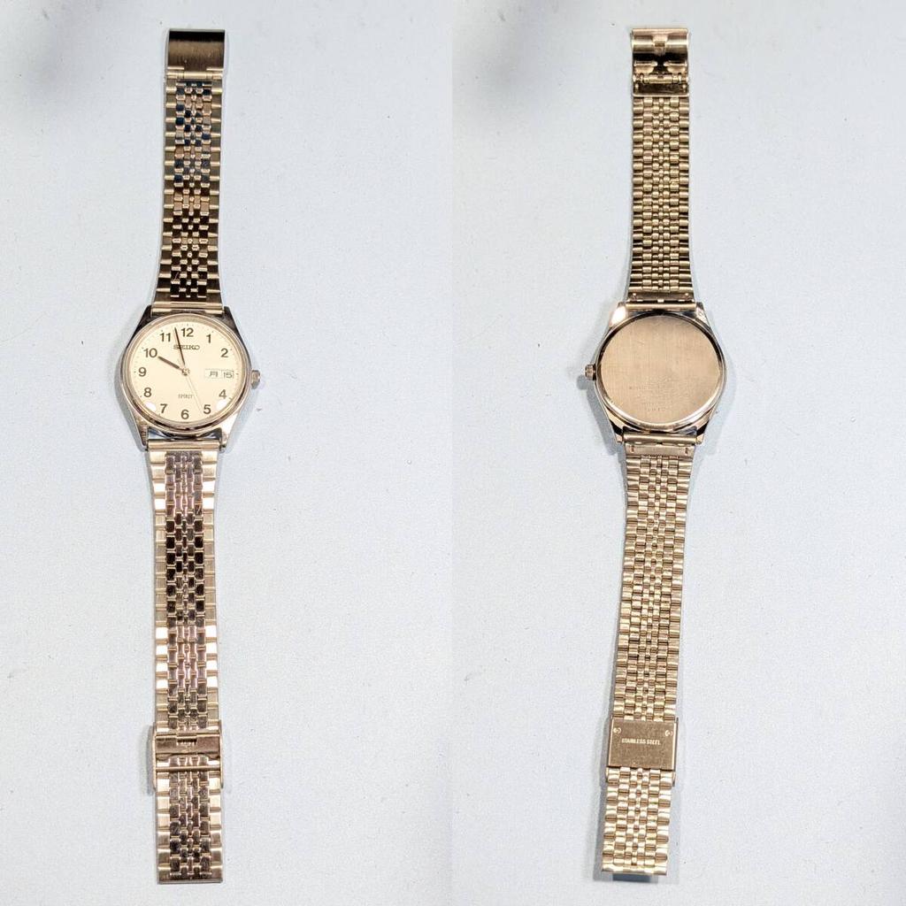 SEIKO SPIRIT Battery and Strap Working Men's Watch, Replaced, Condition, W-08