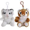 Plush Children Chinese Style Pendant Women Key Chain Cute Animal Coin Purse Car Key Ring Ornaments
