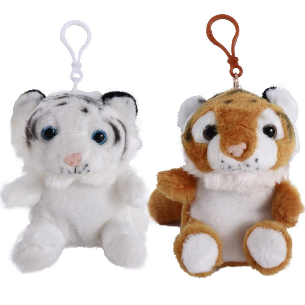 Plush Children Chinese Style Pendant Women Key Chain Cute Animal Coin Purse Car Key Ring Ornaments