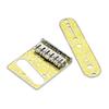 6 Strings Saddle Bridge Plate, 3 Way Switch Control Plate Set for Most Electric Guitars Replacement Parts Hardtail Set