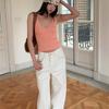 New Design Women's Blouse with Stylish Waistline, Relaxed Style V-neck Inner Layer, Versatile Base Top for Women, Knitted Sweater
