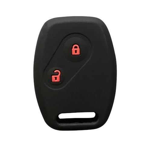 [Kinotaka] Honda Dedicated Keyless Key Silicone Cover 2 Button Fit Odyssey, CR-V, Stream, Civic, Etc. Dedicated Key Case (Black)