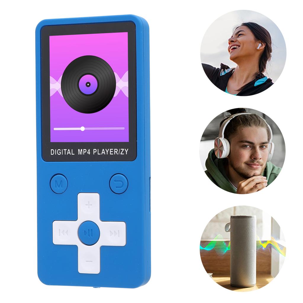 Music Player with Earphone Portable Wireless 5.0 1.8 Inch Screen 5 Hours Playback Hi Fi Sound MP3 Player for Sports